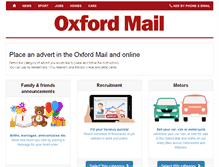 Tablet Screenshot of adbooker.oxfordmail.co.uk